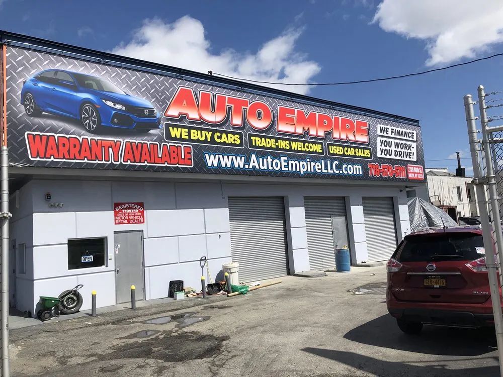 Large building sign for Auto Empire