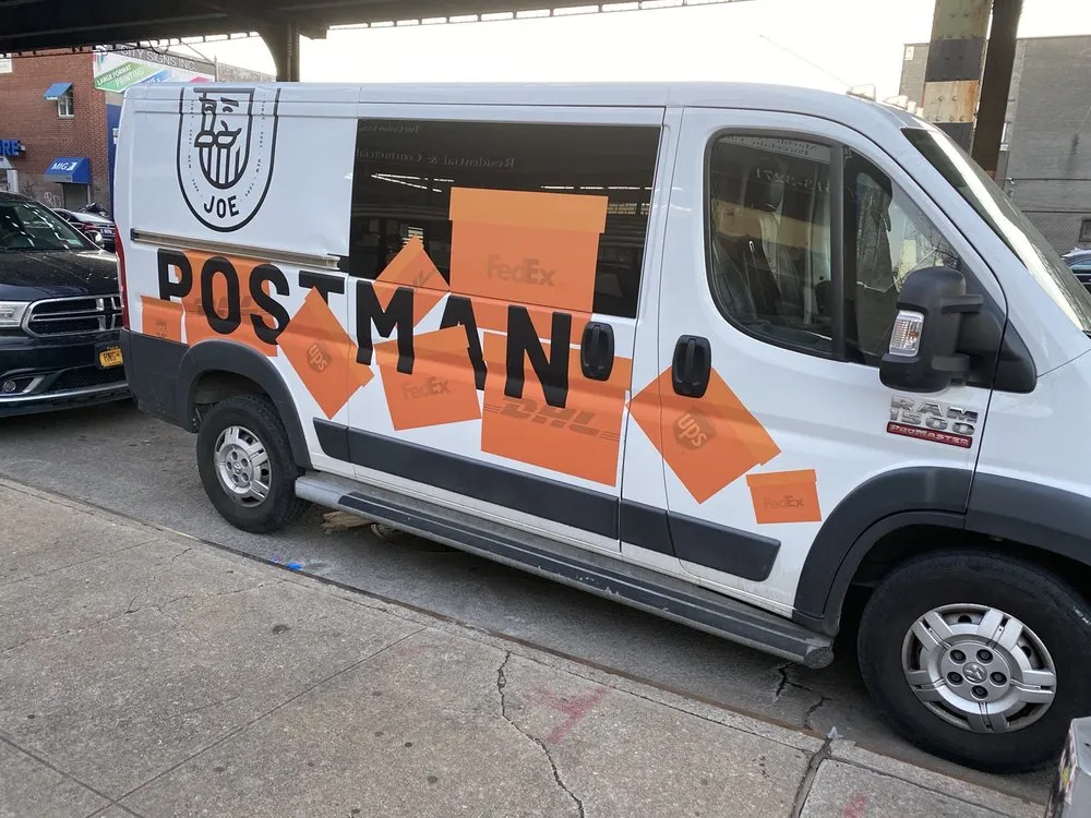 Van wrap for Postman